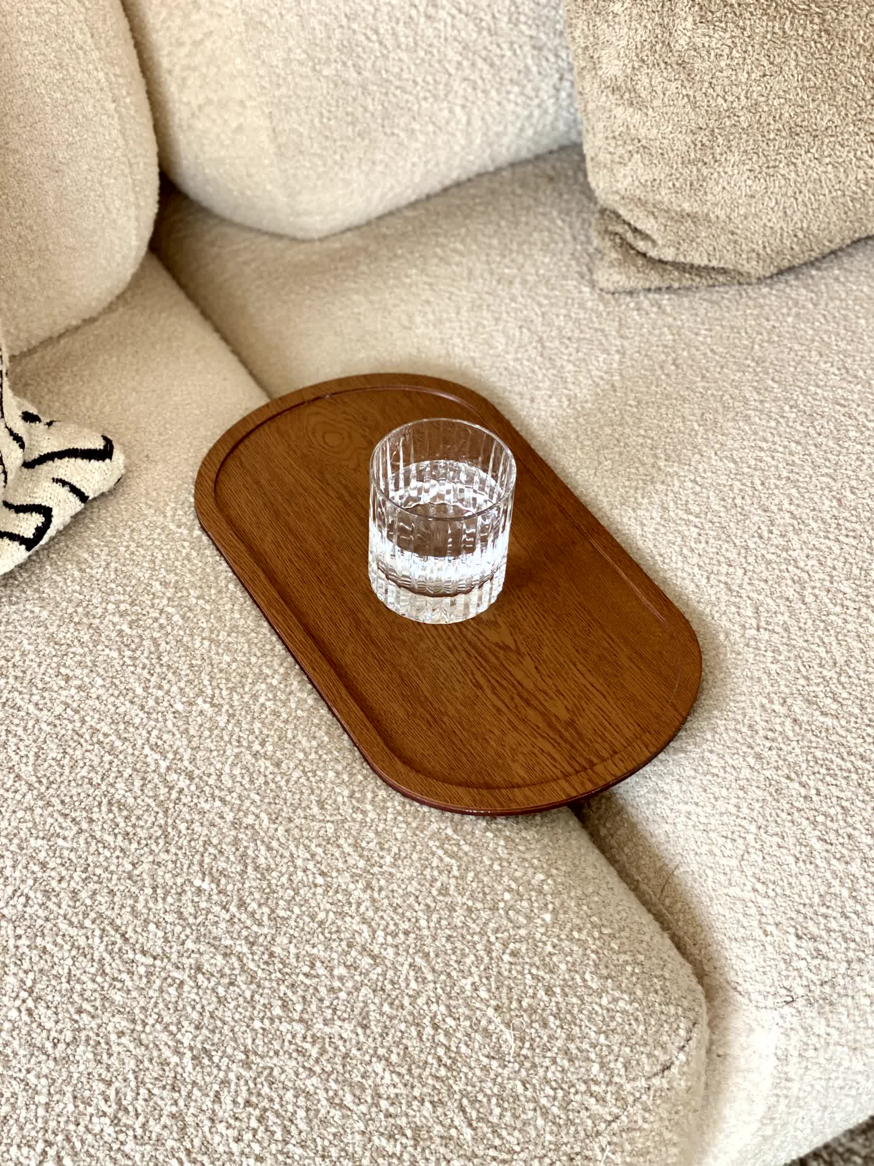 Elm Sofa Tray - Brown