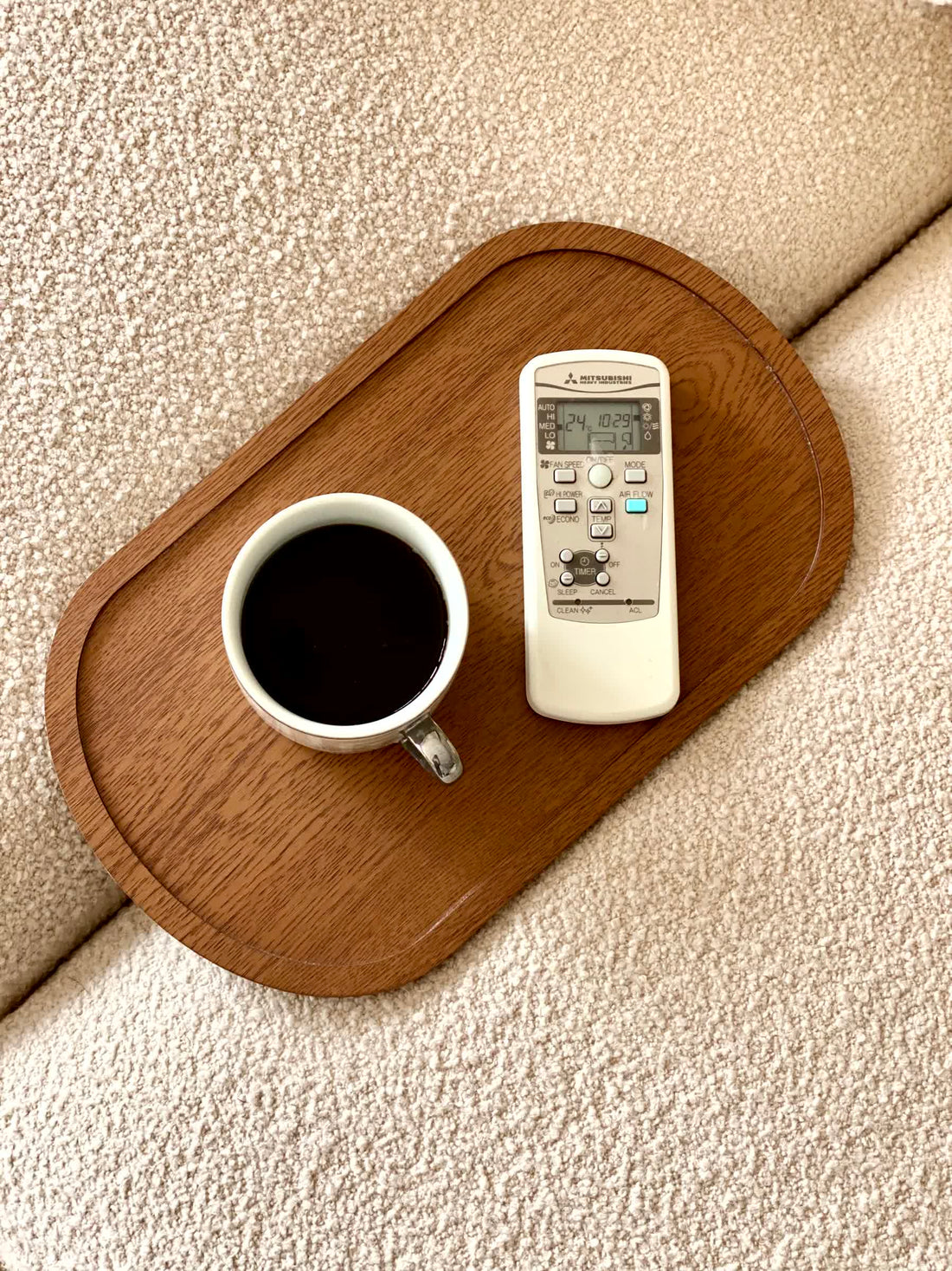 Elm Sofa Tray - Brown