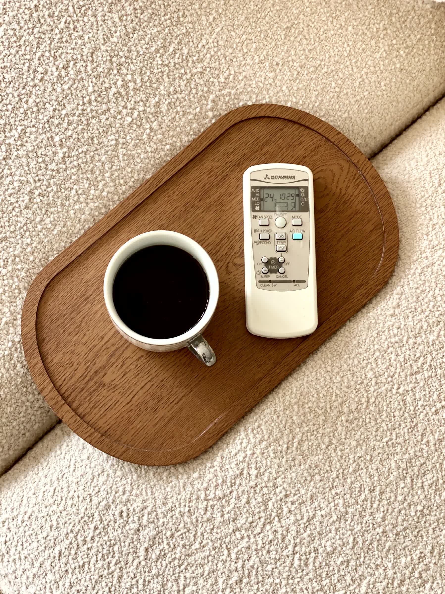 Elm Sofa Tray - Brown