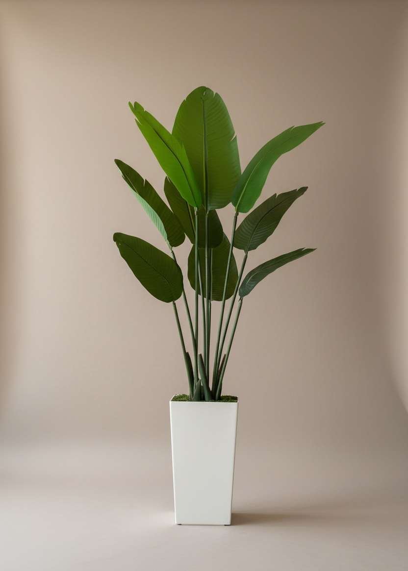 Artificial Emerald Palm Plant + Pot - 5 Feet