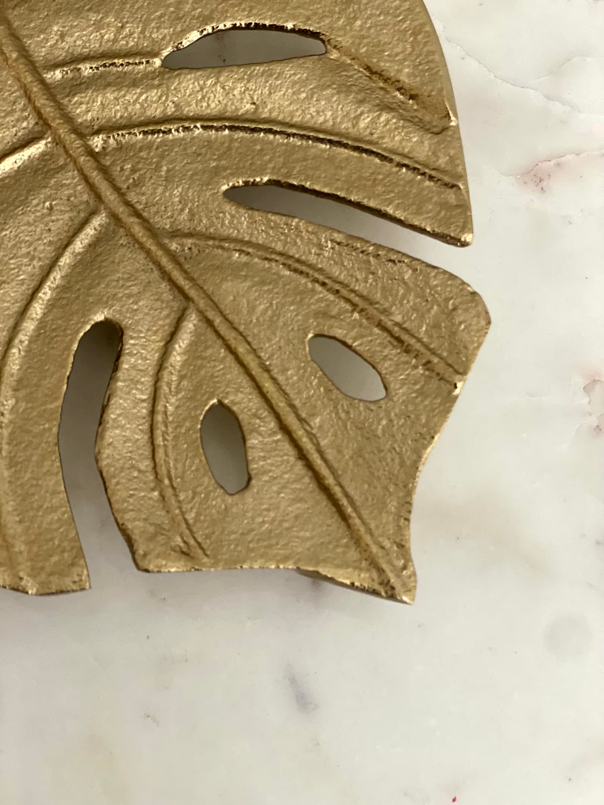 Gold Monstera Leaf Tray