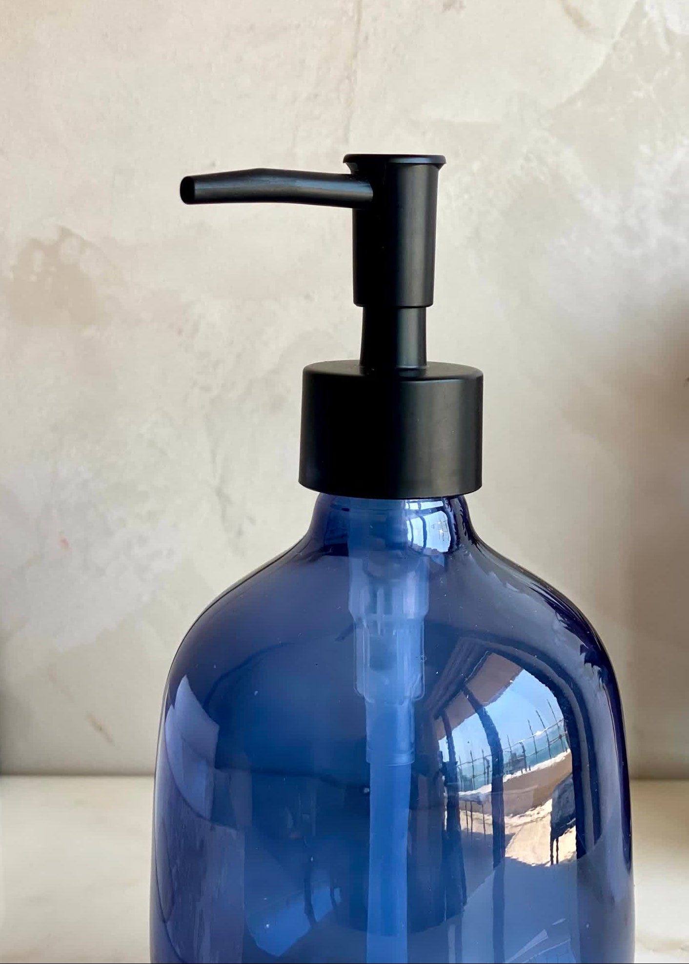 Radiant Bathroom Dispenser - Indigo Blue