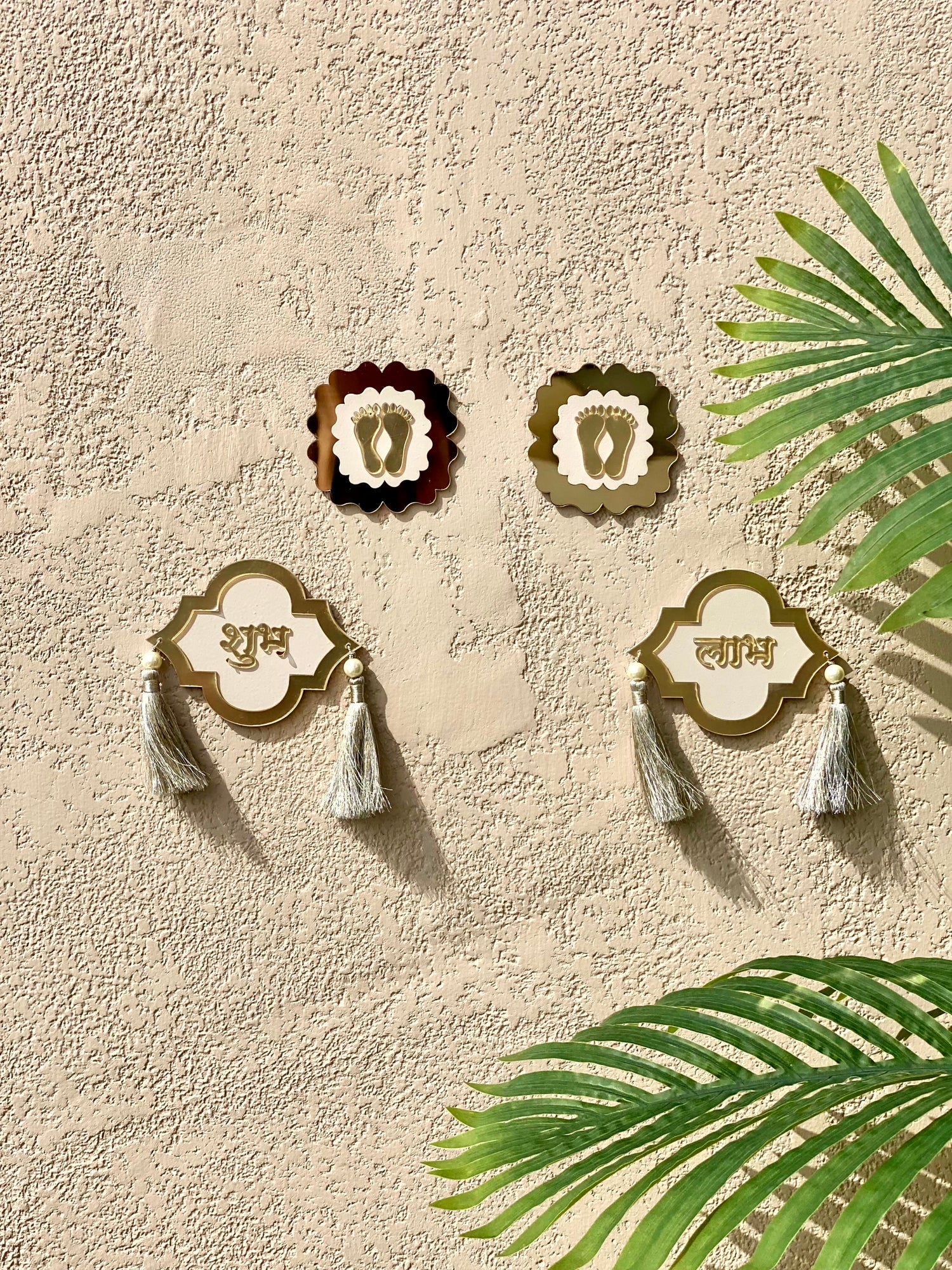 Shubh Labh Latkan & Pagla - White (Set of 4)