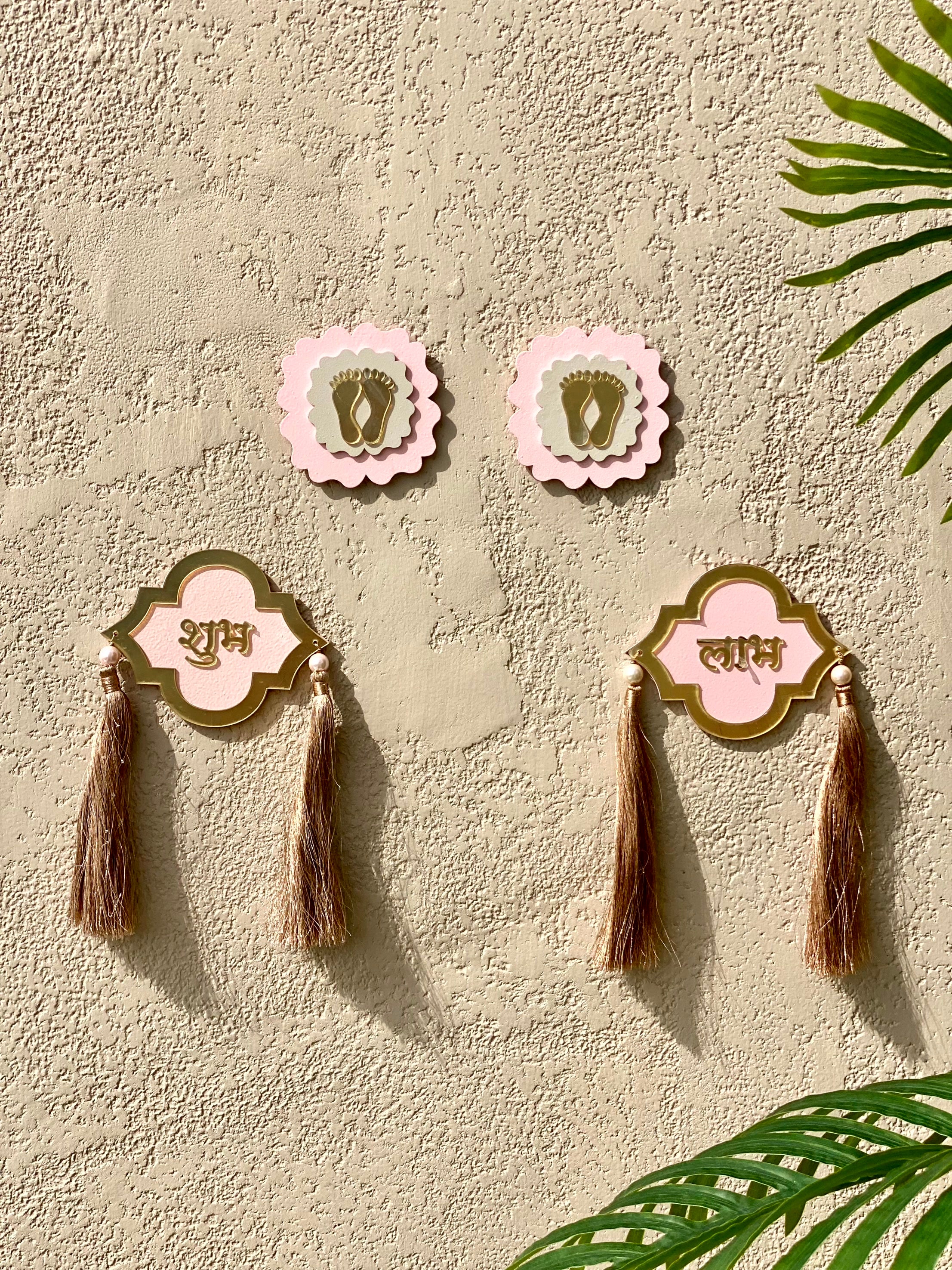 Shubh Labh Latkan & Pagla - Pink (Set of 4)