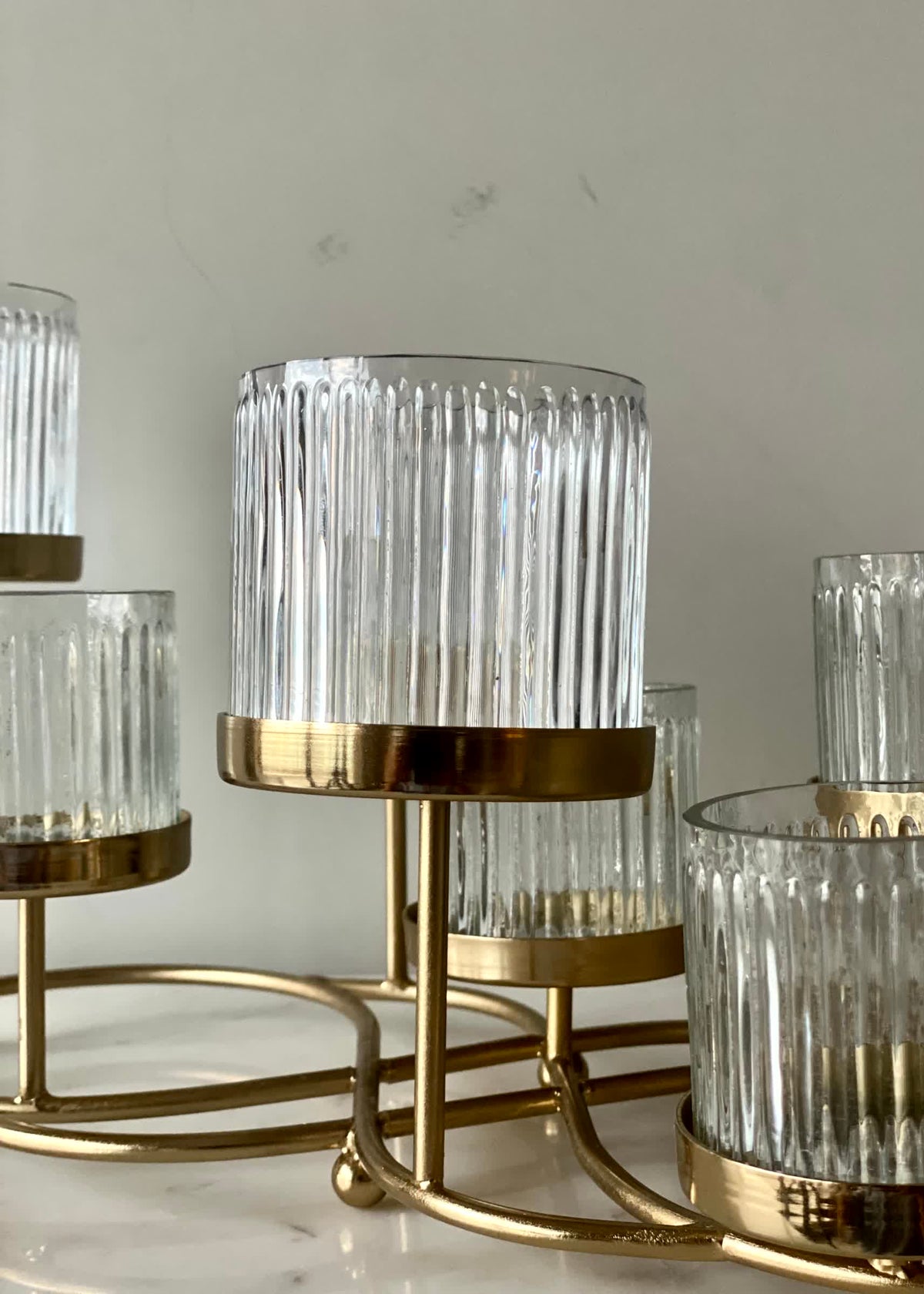 Meadow Fluted Tealight Holder – Set of 8