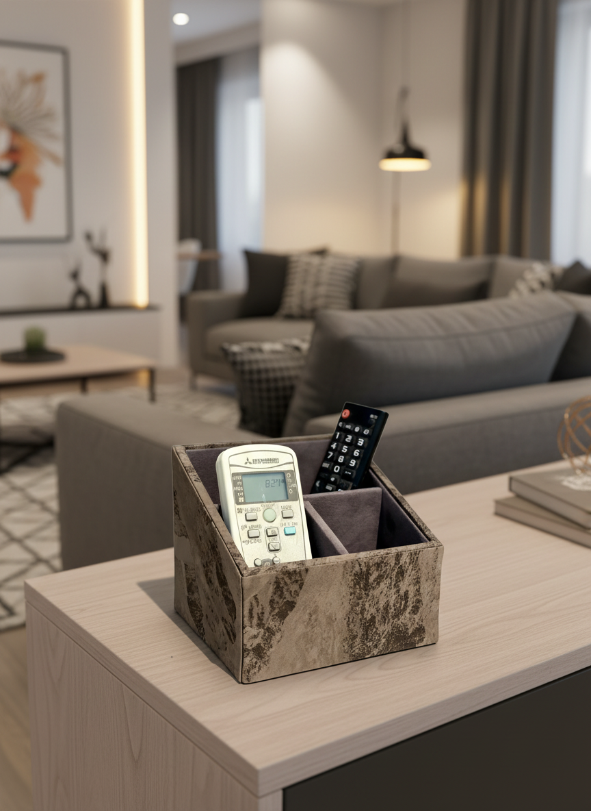 Indo Mocha Remote Holder - 3 Slot