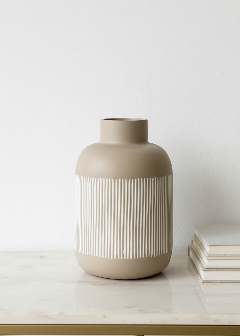 Shibui Beige Vase - Tall