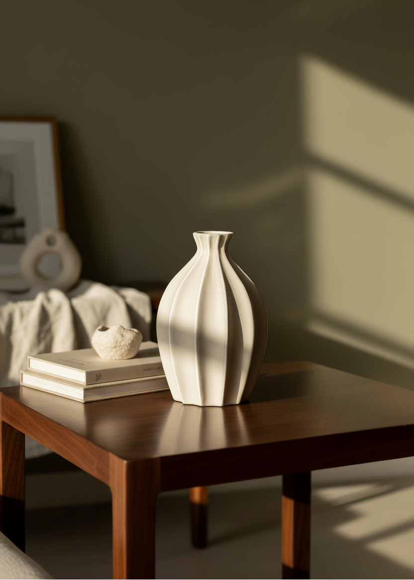 Suzu Vase - Beige