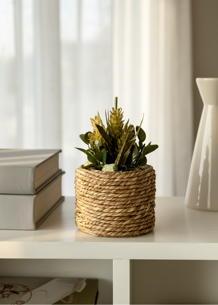 Artificial Jute Bonsai Pot