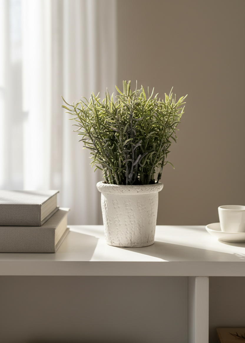 Artificial Rosemary Pot