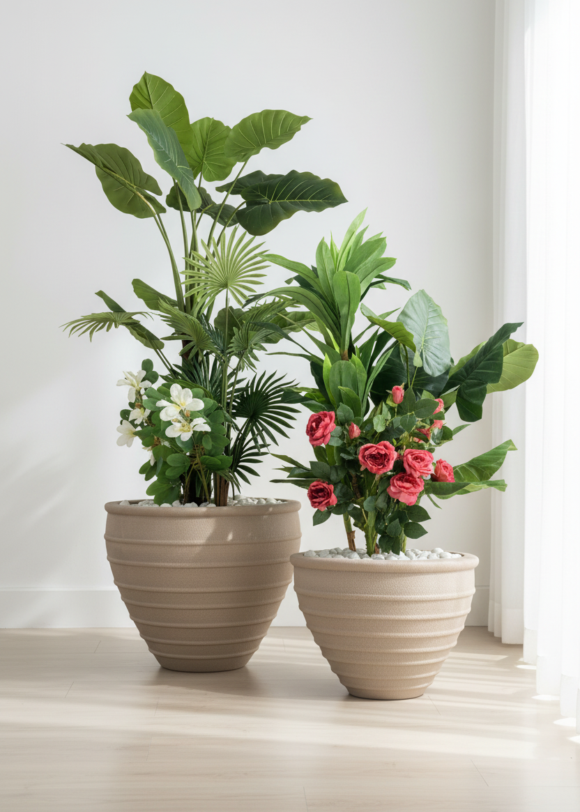 Grandeur Planters - Beige