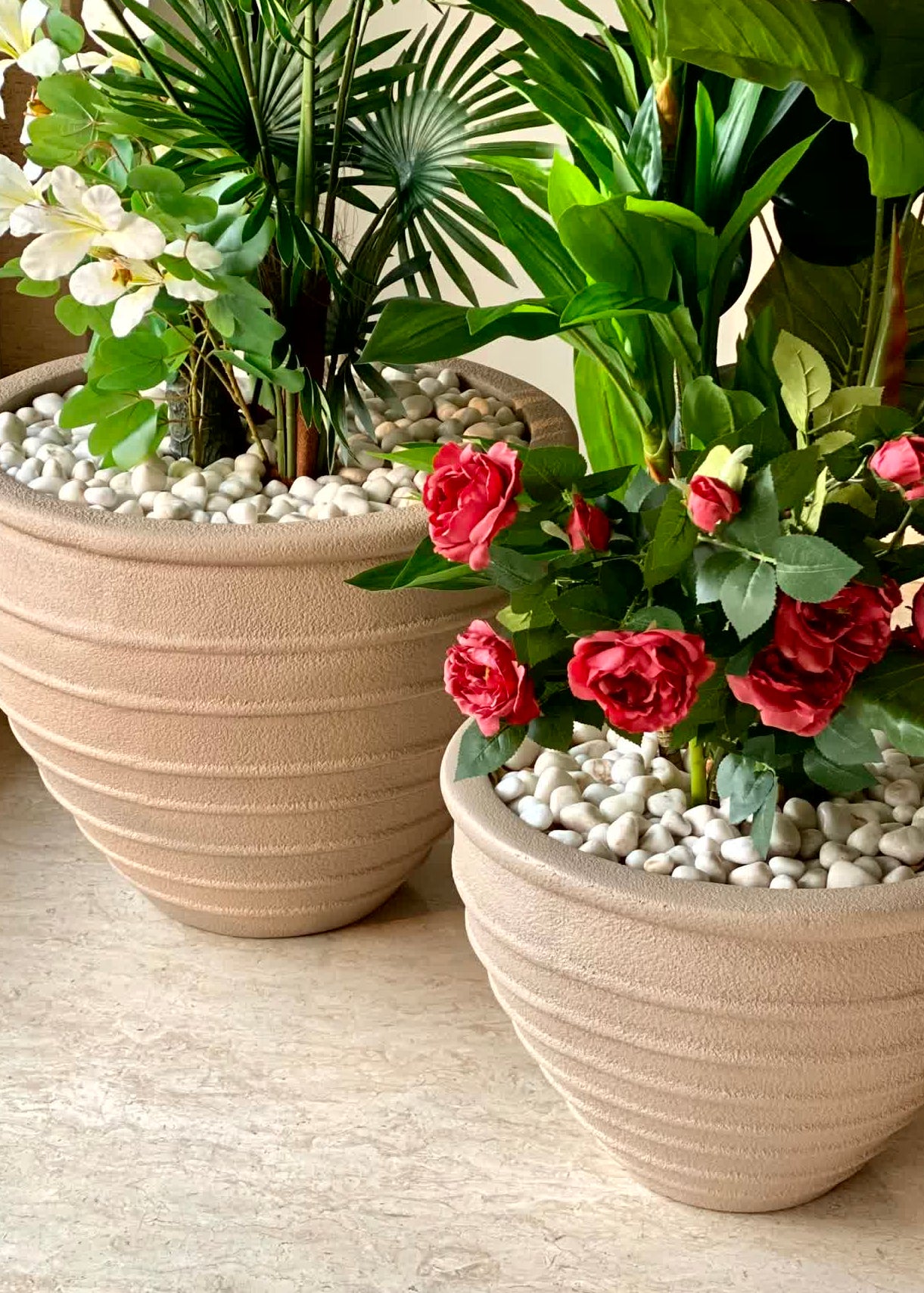 Grandeur Planters - Beige