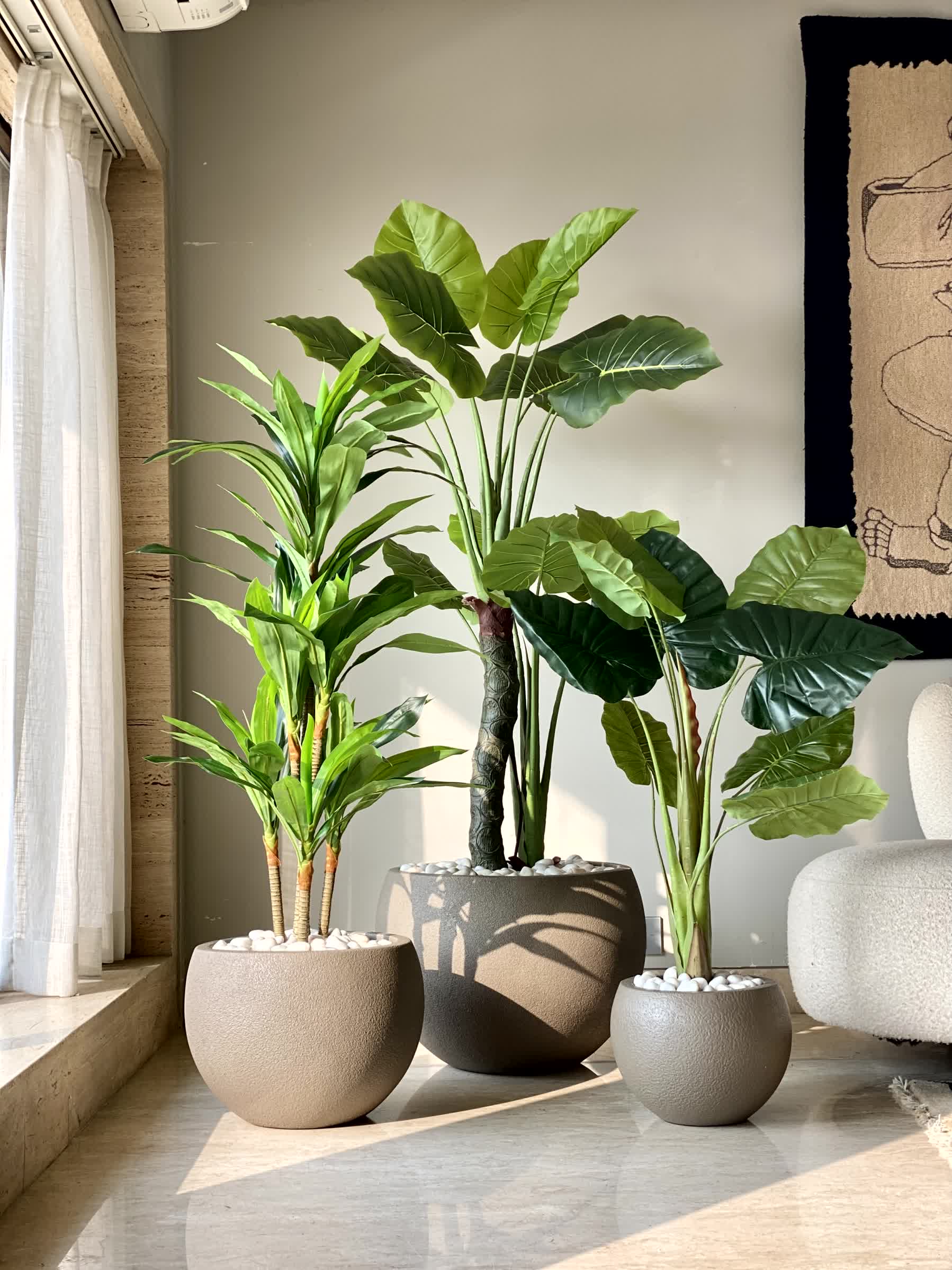 Lithos Planters - Mud Brown