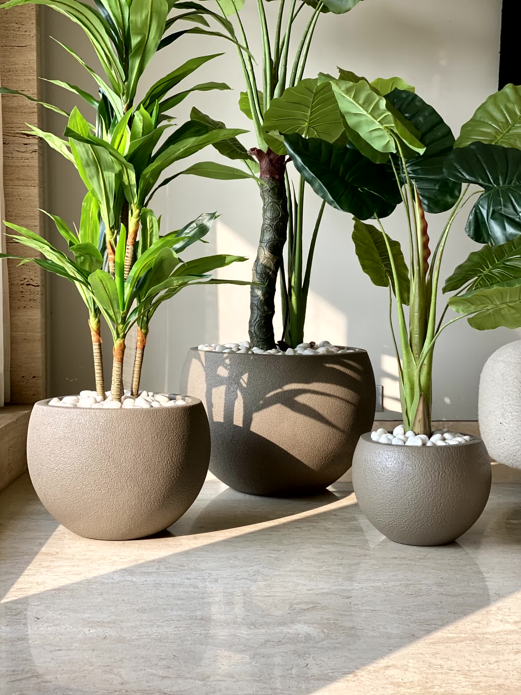 Lithos Planters - Mud Brown