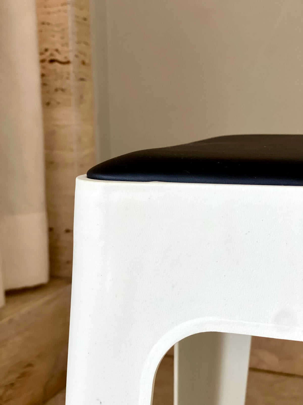 Savoy Stool - White & Black