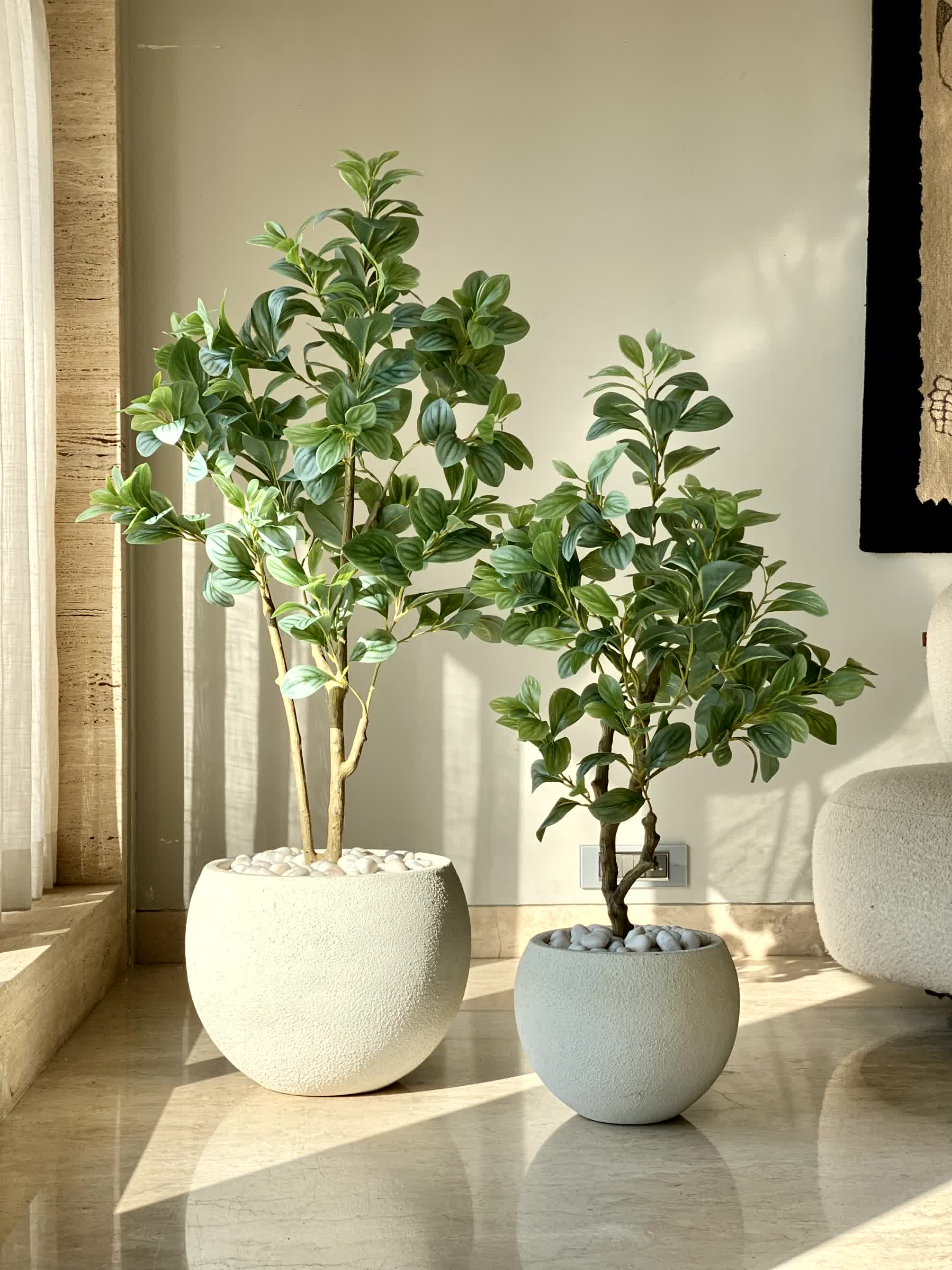 Artificial Variegated Schefflera Plant - 4 Feet