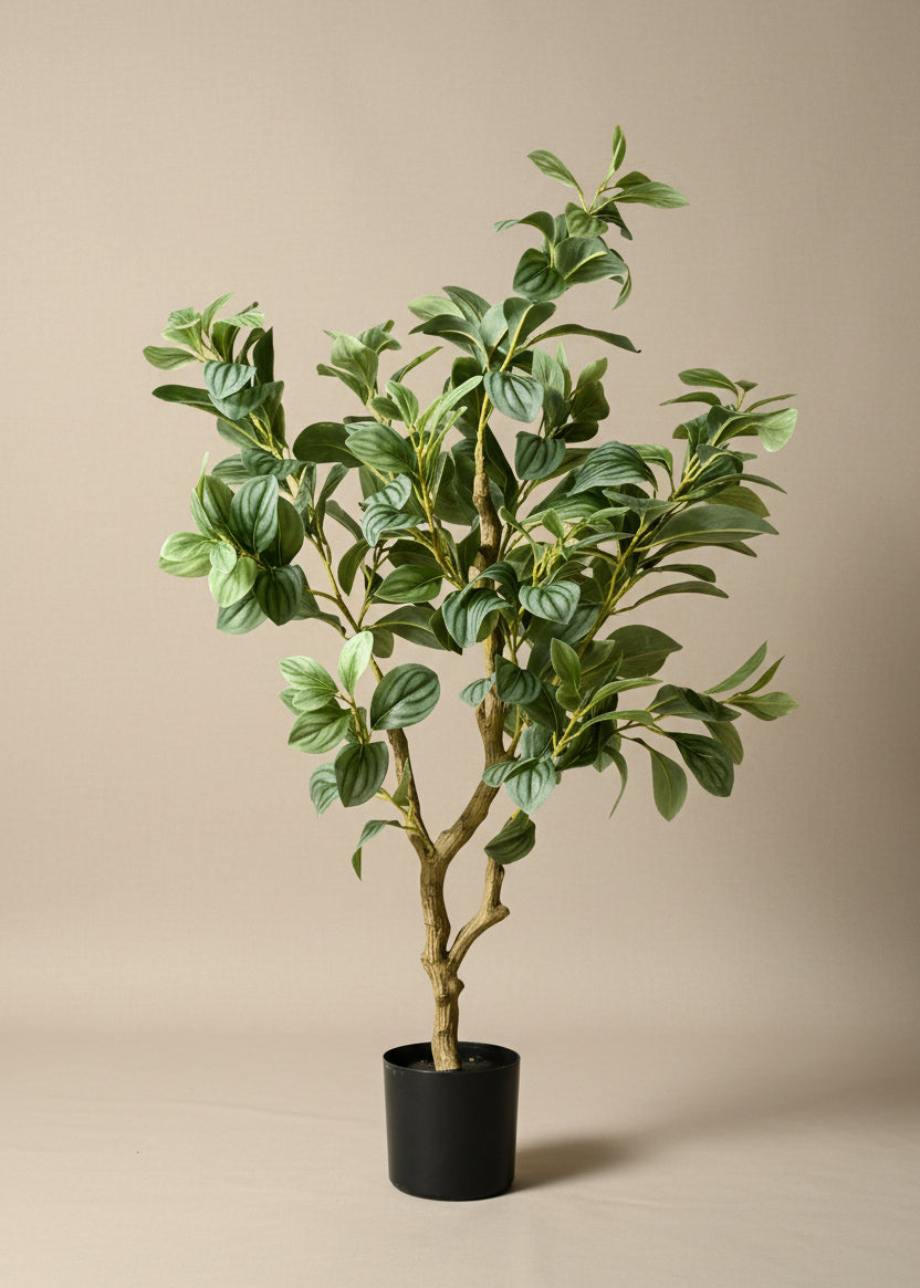 Artificial Variegated Schefflera Plant - 2.8 Feet
