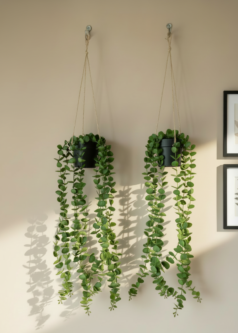 Artificial Hanging Eucalyptus - (Set of 2)