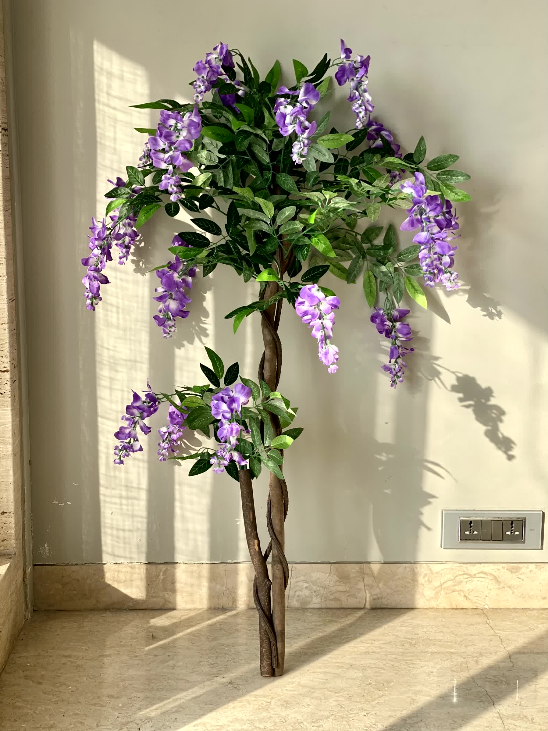 Artificial Wisteria Lavender Plant - 4 Feet