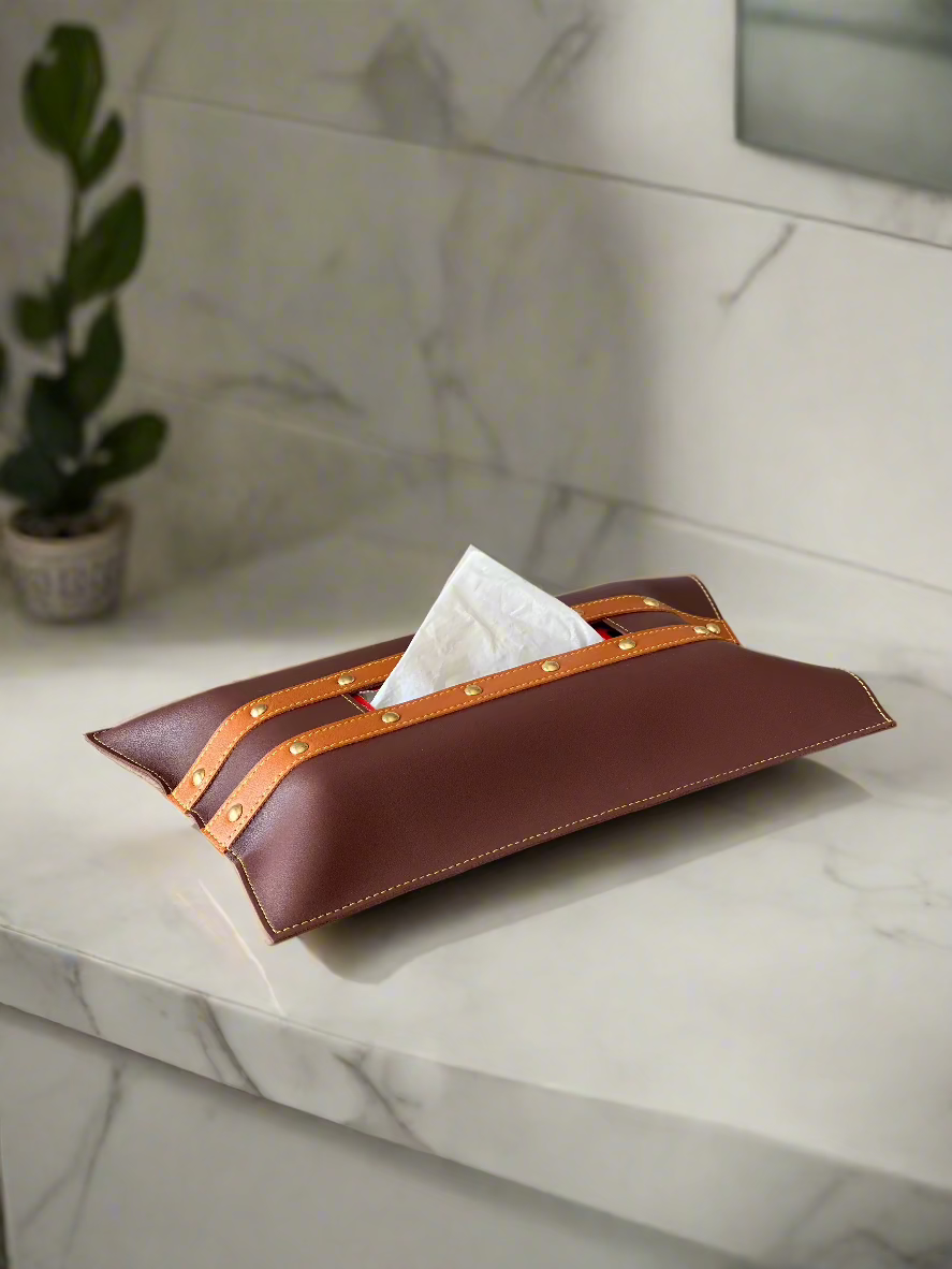 Brown & Tan Tissue Cover