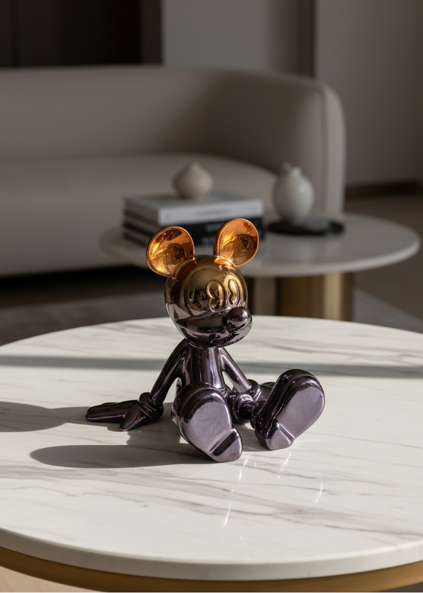Metallic Micky Mouse Artefact - Small