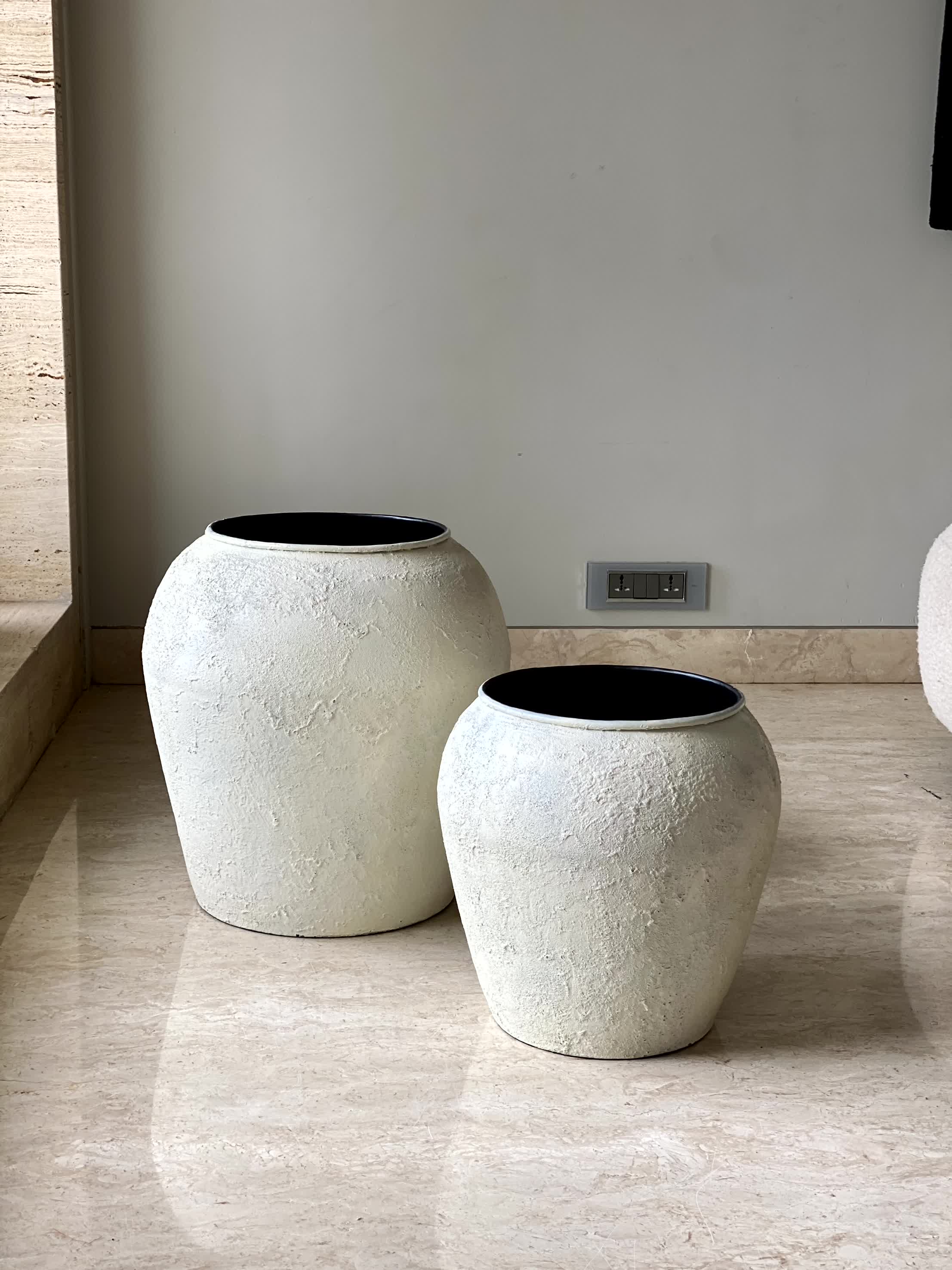 Mesa Planters - Rustic Ivory