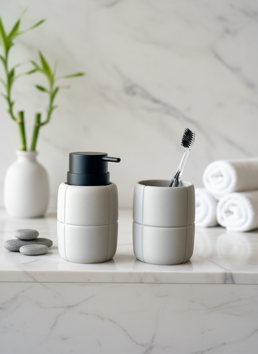 Cocoon Bathroom Set - Set of 2