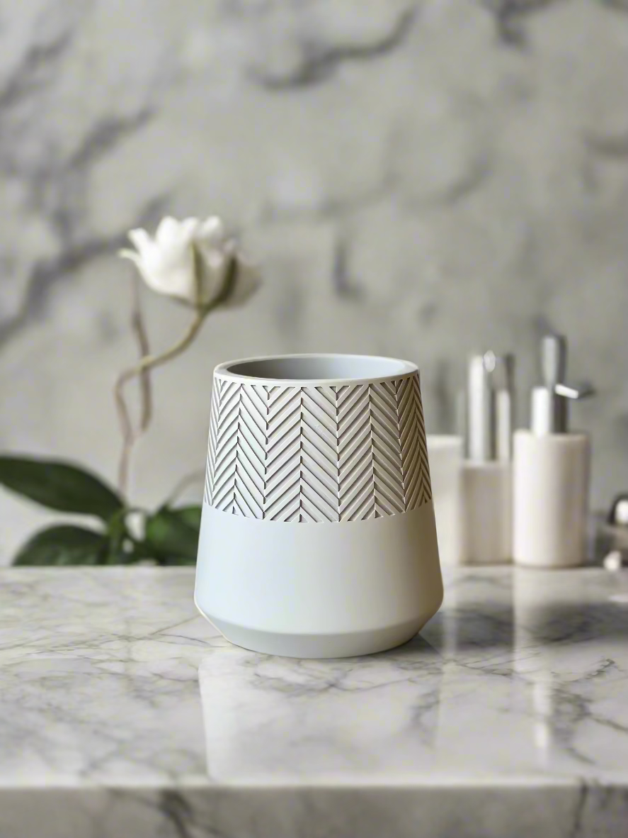 Gypsy Ecru Bathroom Set - Set of 2