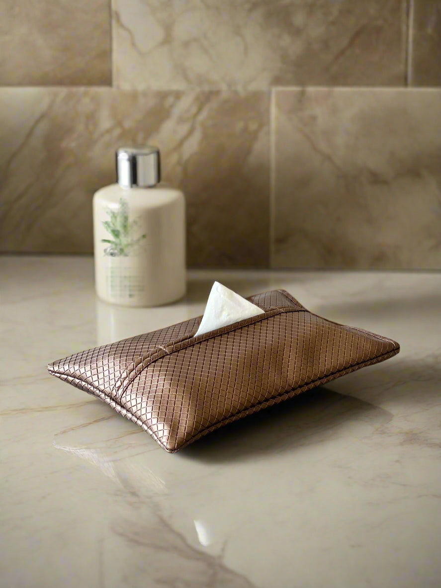 Braided Brown Tissue Cover