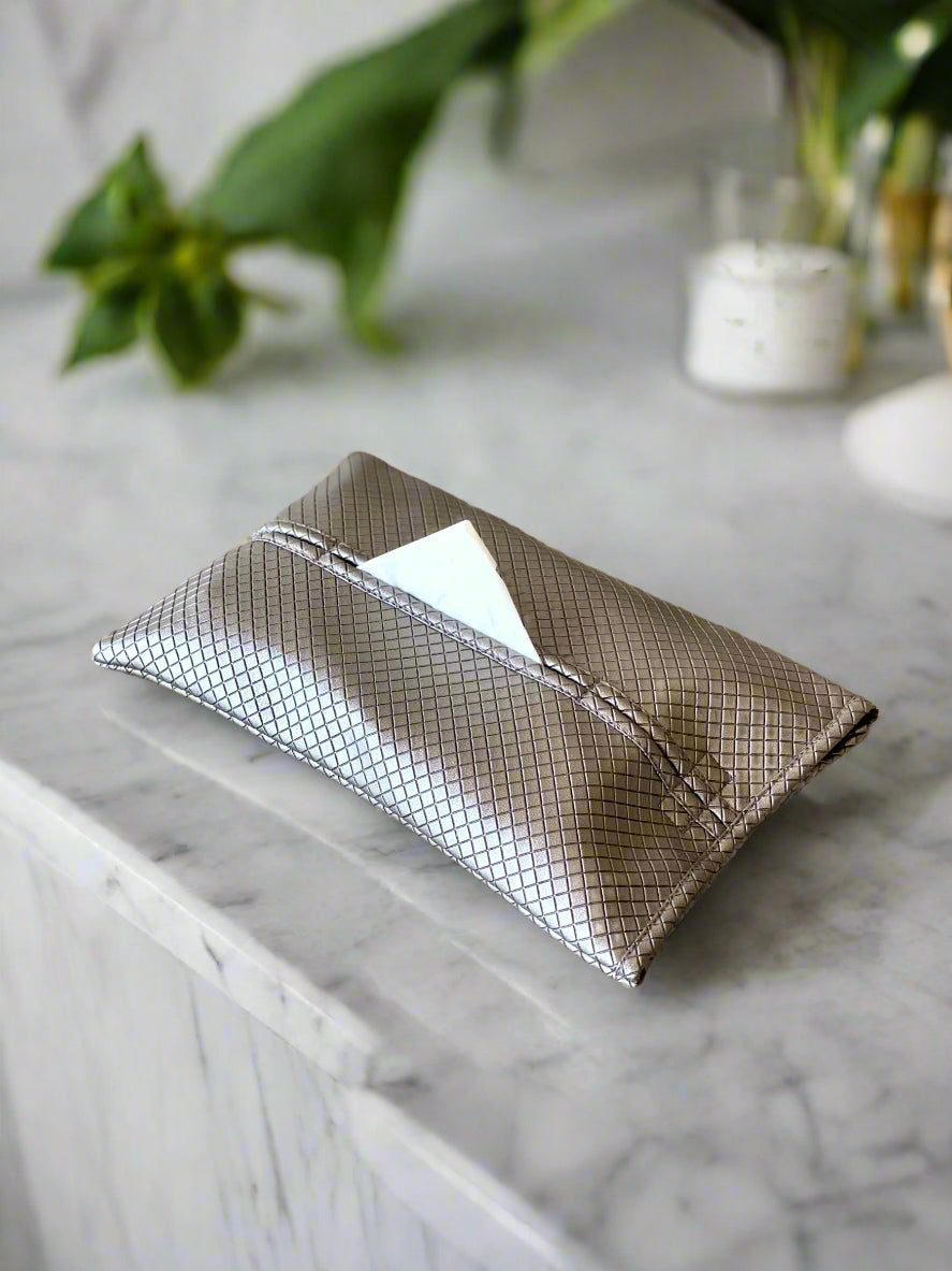 Braided Grey Tissue Cover