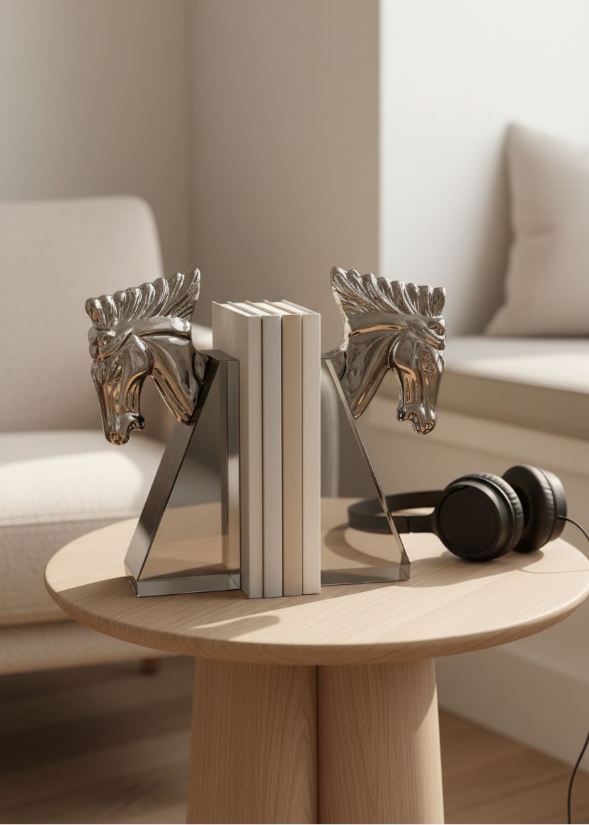 Stallion Crystal Bookend - Set of 2