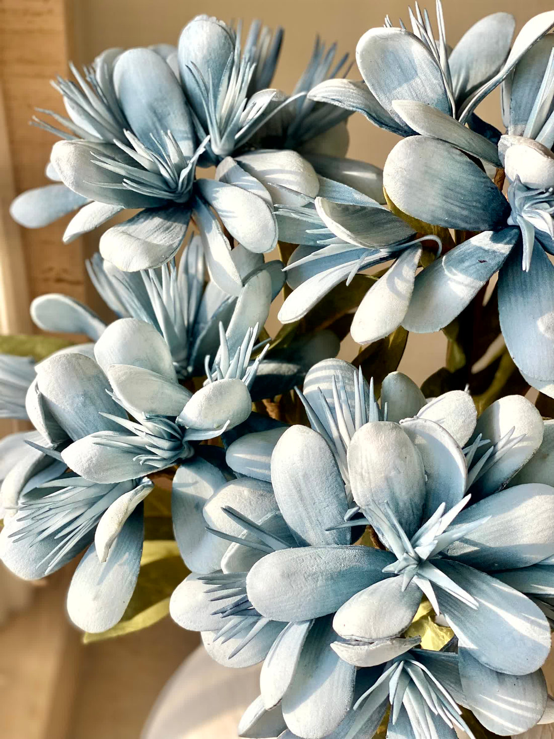 Artificial Peruvian Lily Stem - Blue (One Stem)