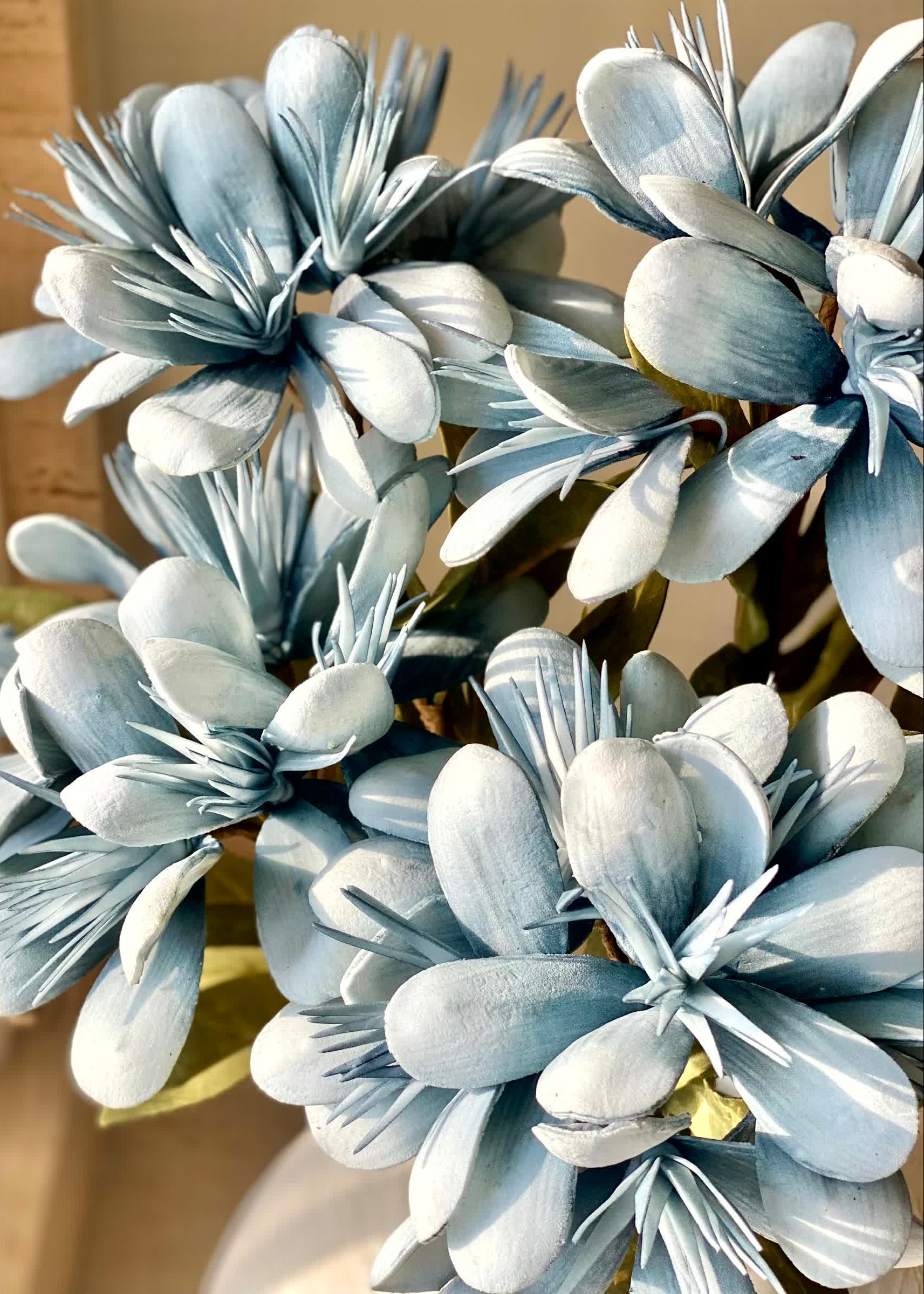 Artificial Peruvian Lily Stem - Blue (One Stem)