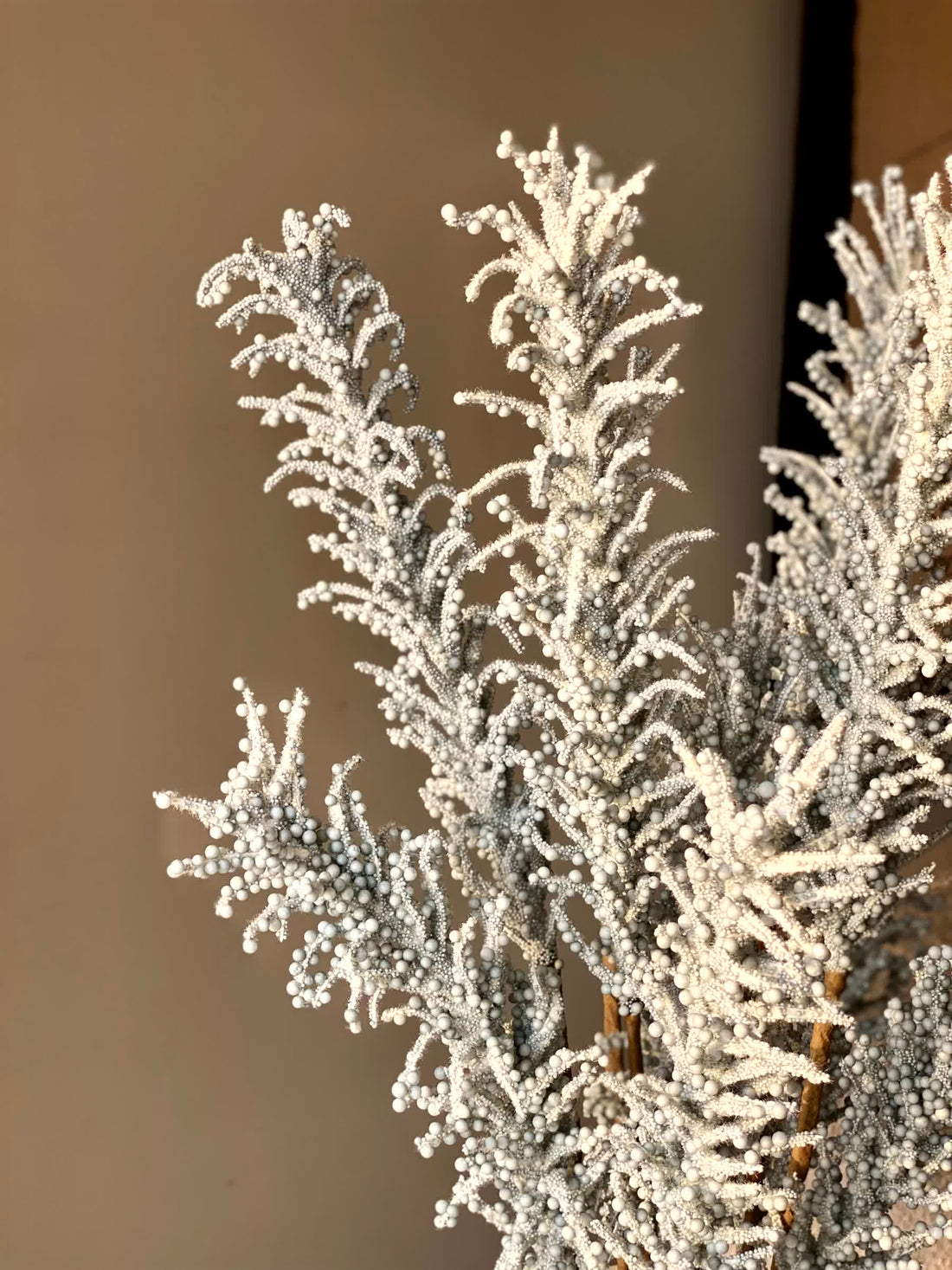 Artificial Pampas Reed Stem - Blue (One Stem)