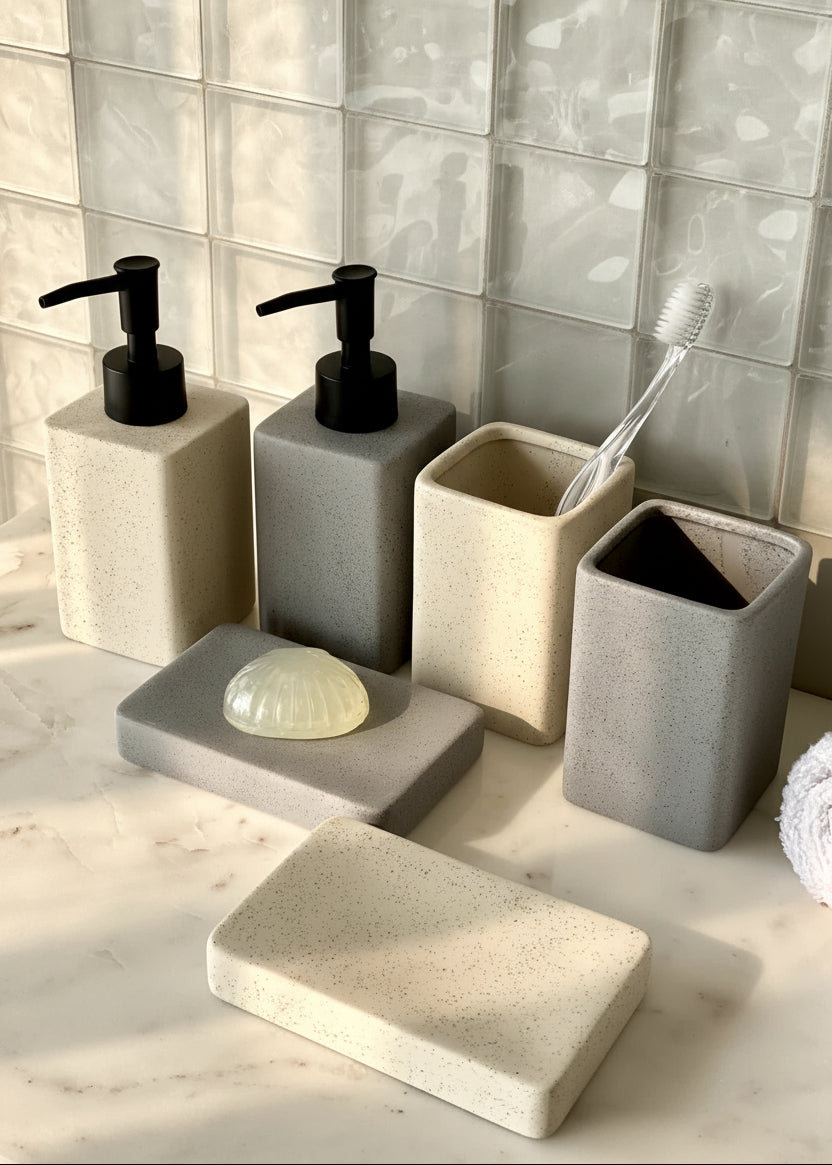 Slate Bathroom Set - Grey