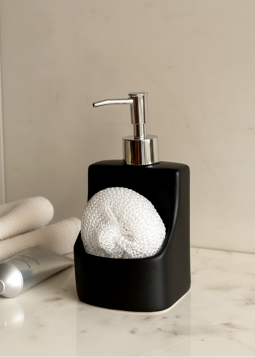 Dual Noir Bathroom Dispenser