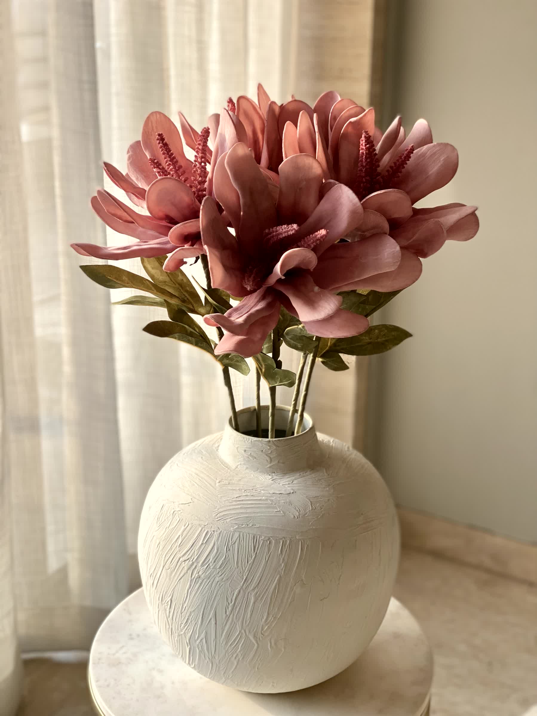Artificial Lily Flower Stem - Pink (One Stem)