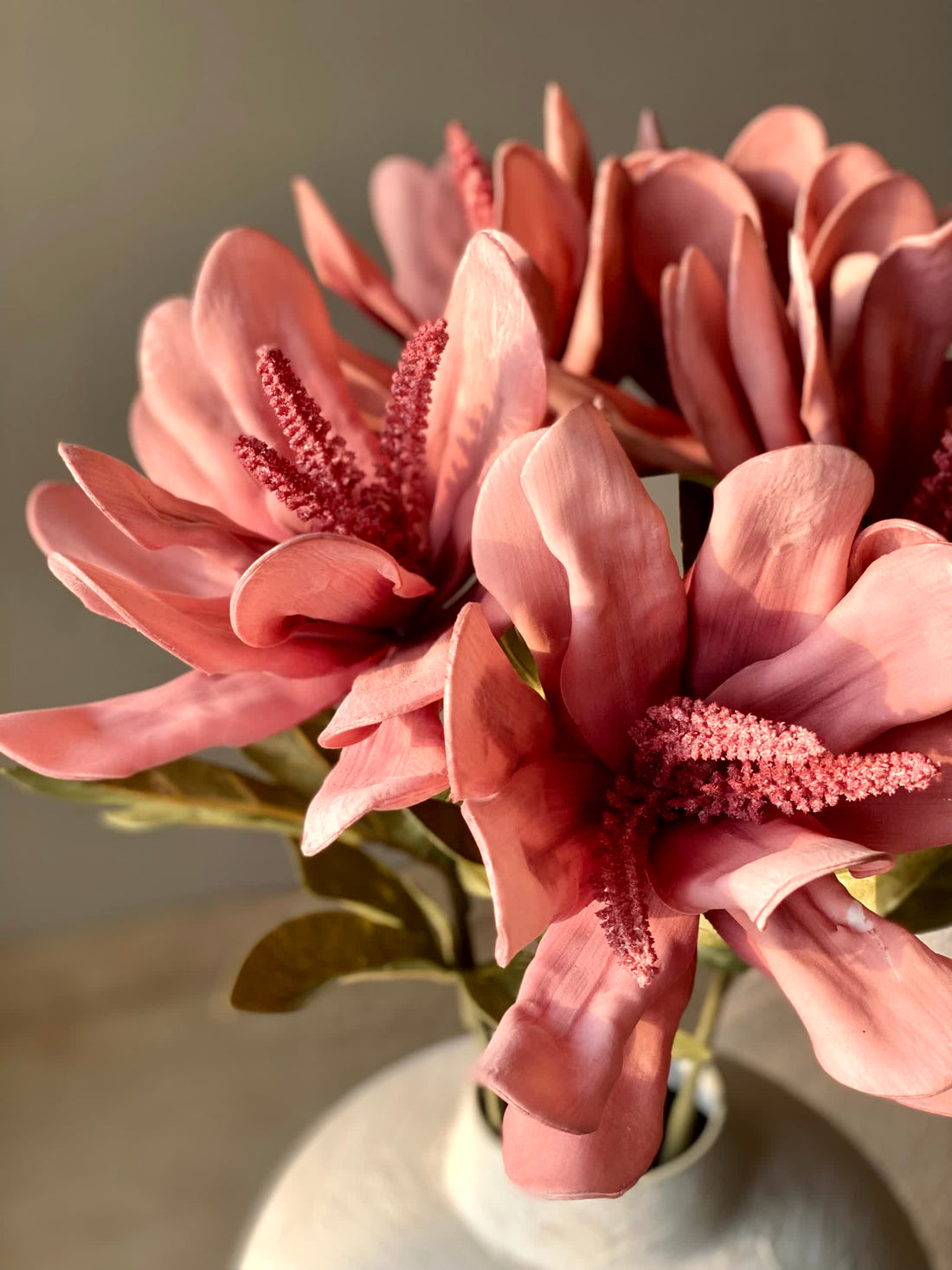 Artificial Lily Flower Stem - Pink (One Stem)