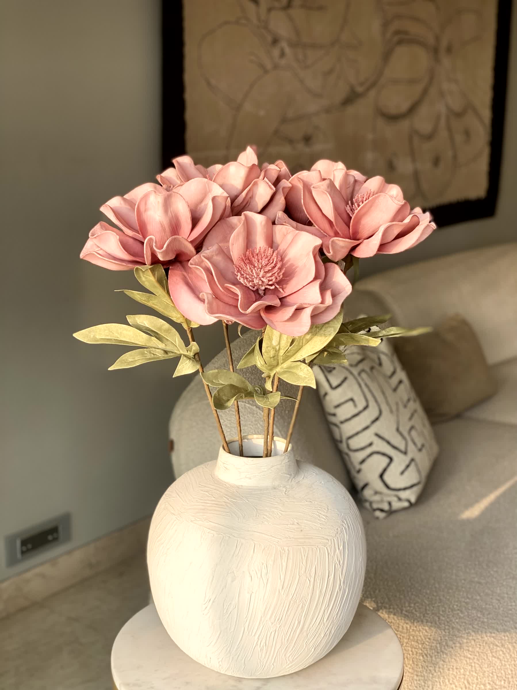 Artificial Daffodil Flower Stem - Pink (One Stem)