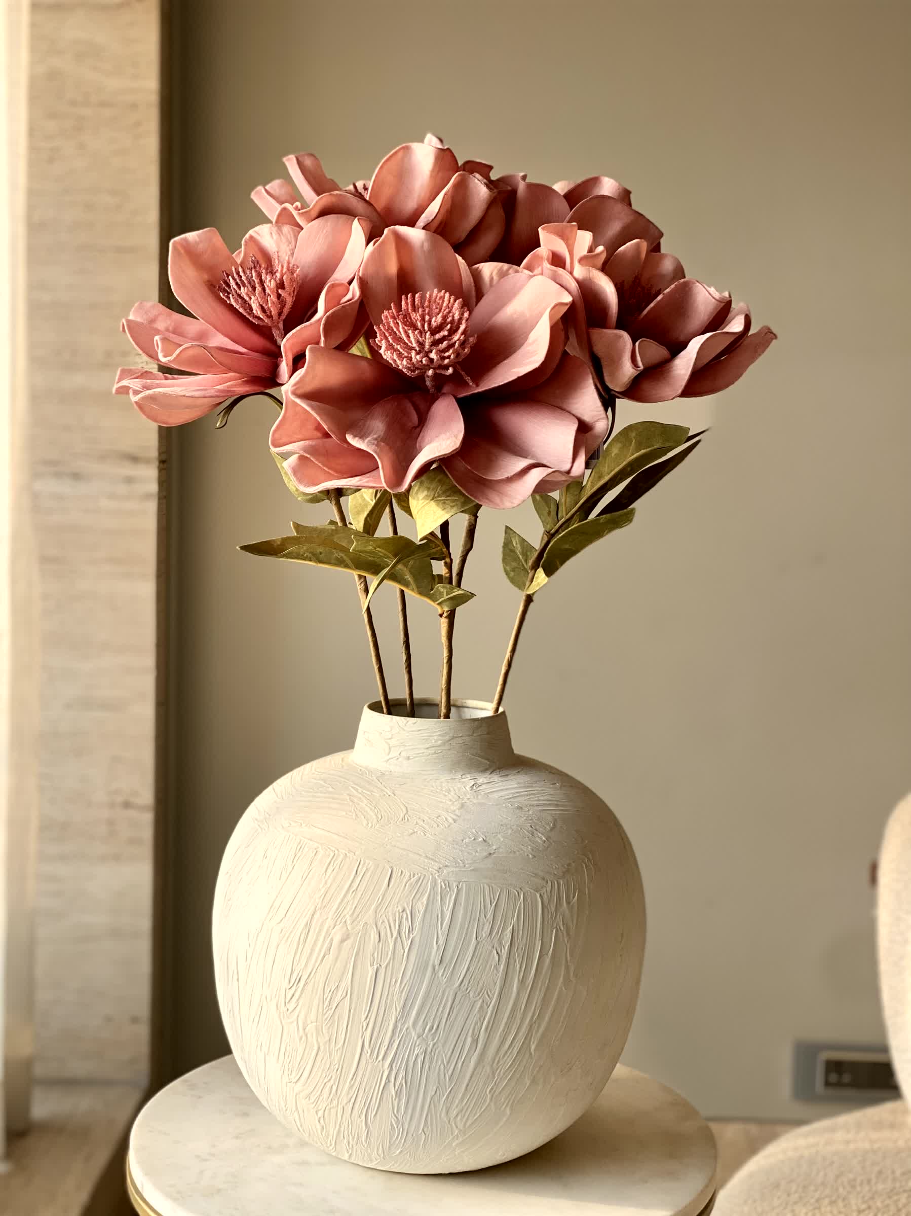 Artificial Daffodil Flower Stem - Pink (One Stem)