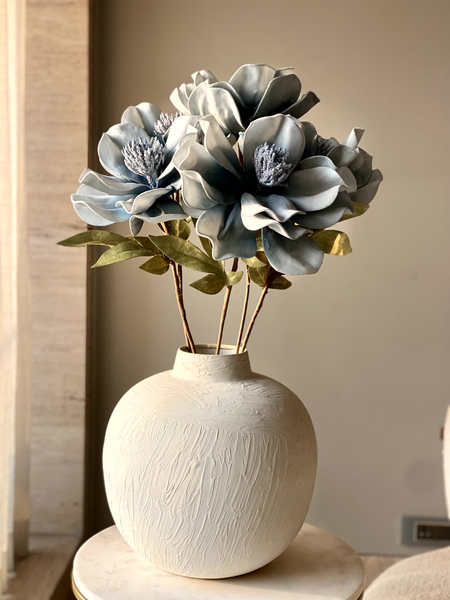 Artificial Daffodil Flower Stem - Blue (One Stem)