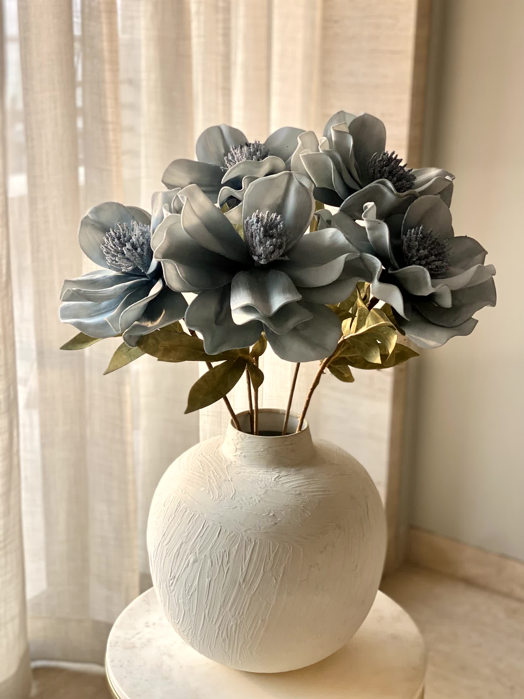 Artificial Daffodil Flower Stem - Blue (One Stem)