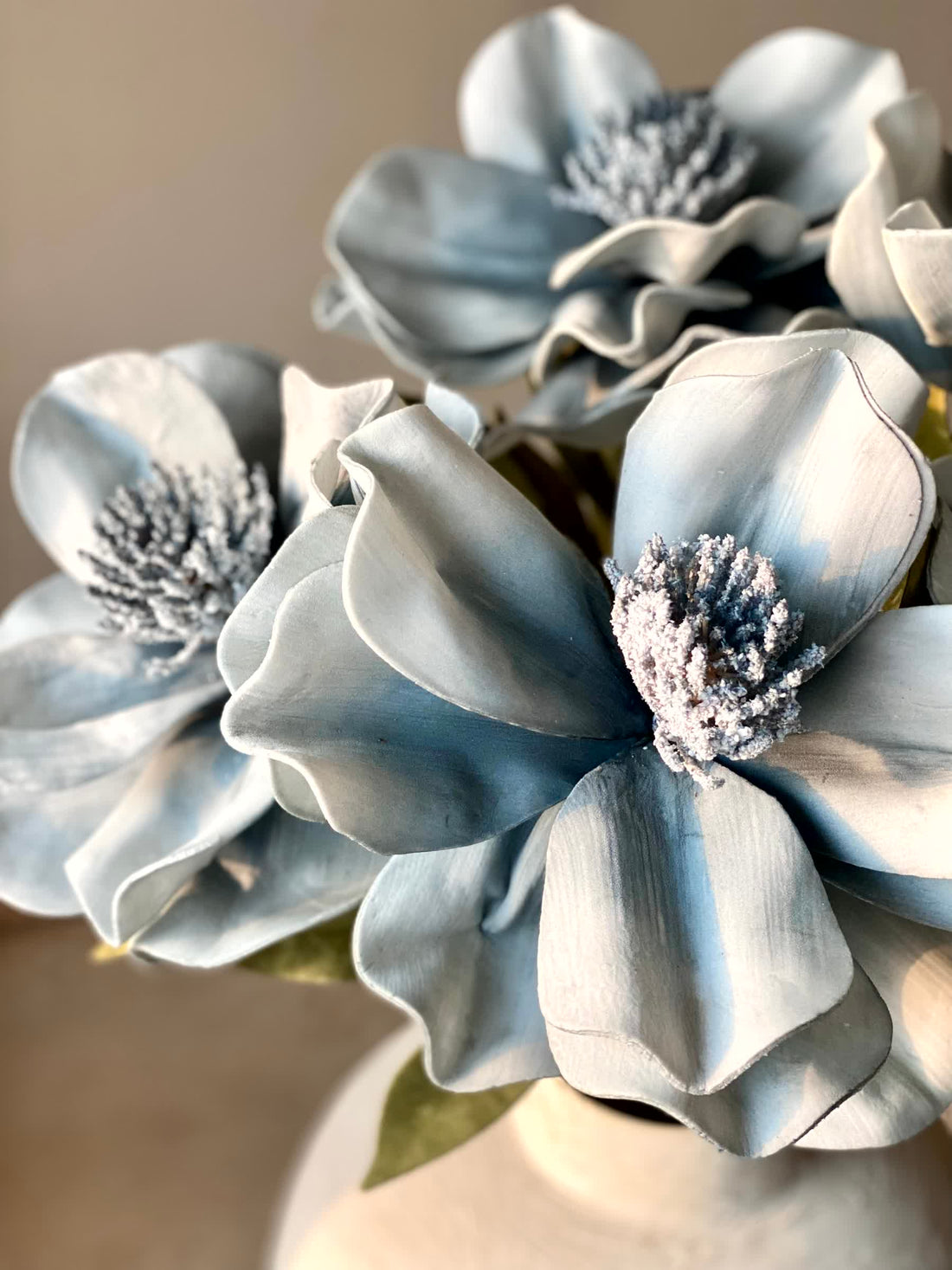 Artificial Daffodil Flower Stem - Blue (One Stem)