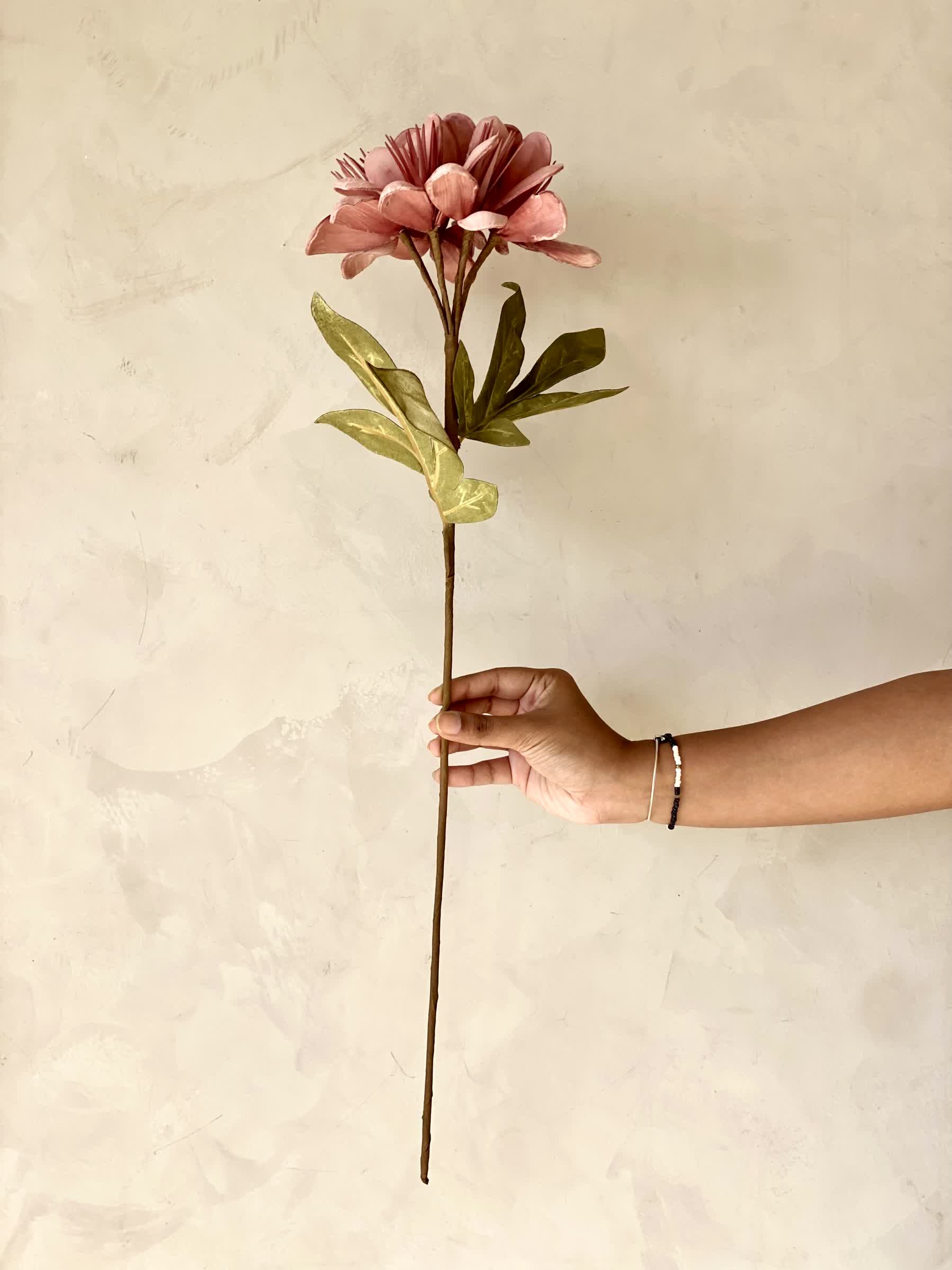 Artificial Peruvian Lily Stem - Pink (One Stem)