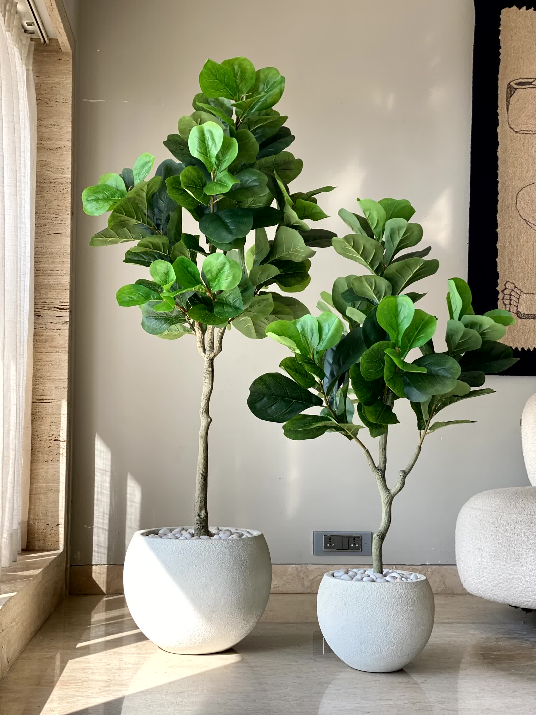 Artificial Decadent Fiddle Plant - 5.5 Feet