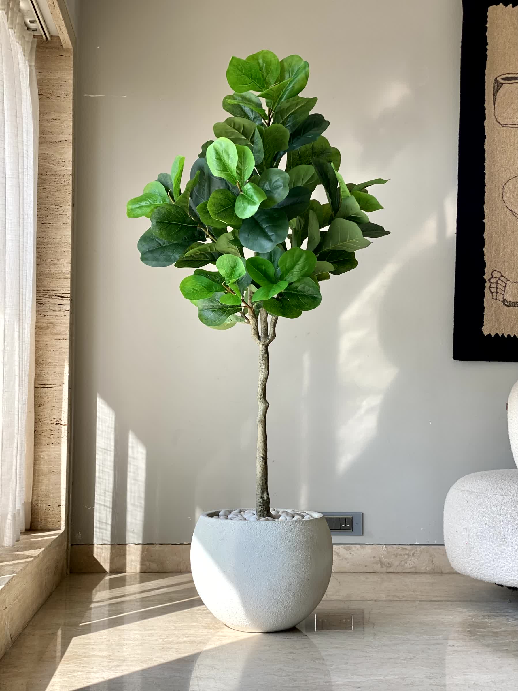 Artificial Decadent Fiddle Plant - 5.5 Feet