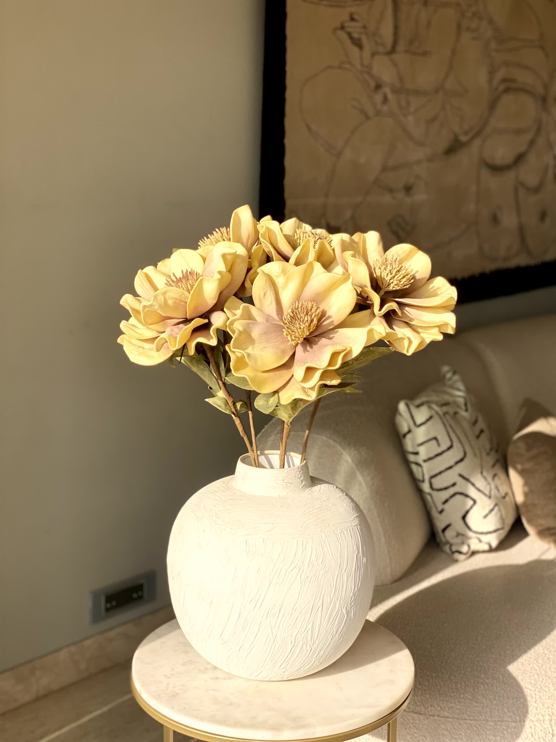 Artificial Daffodil Flower Stem - Yellow (One Stem)