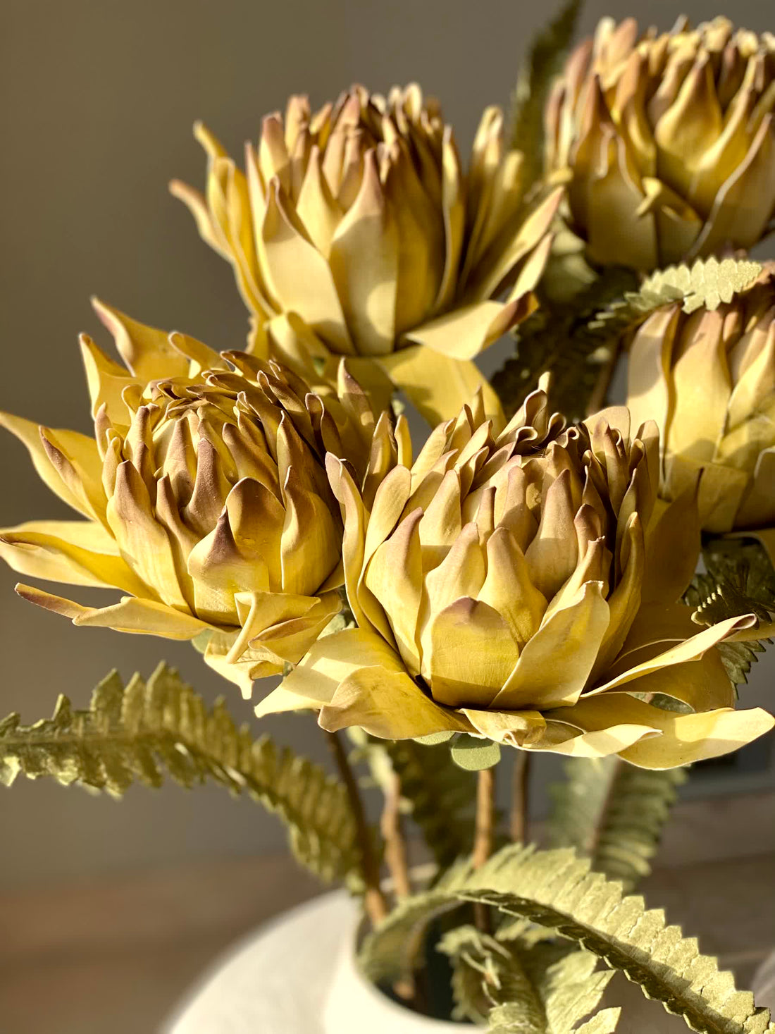 Artificial May Portea Flower Stem - Yellow (One Stem)