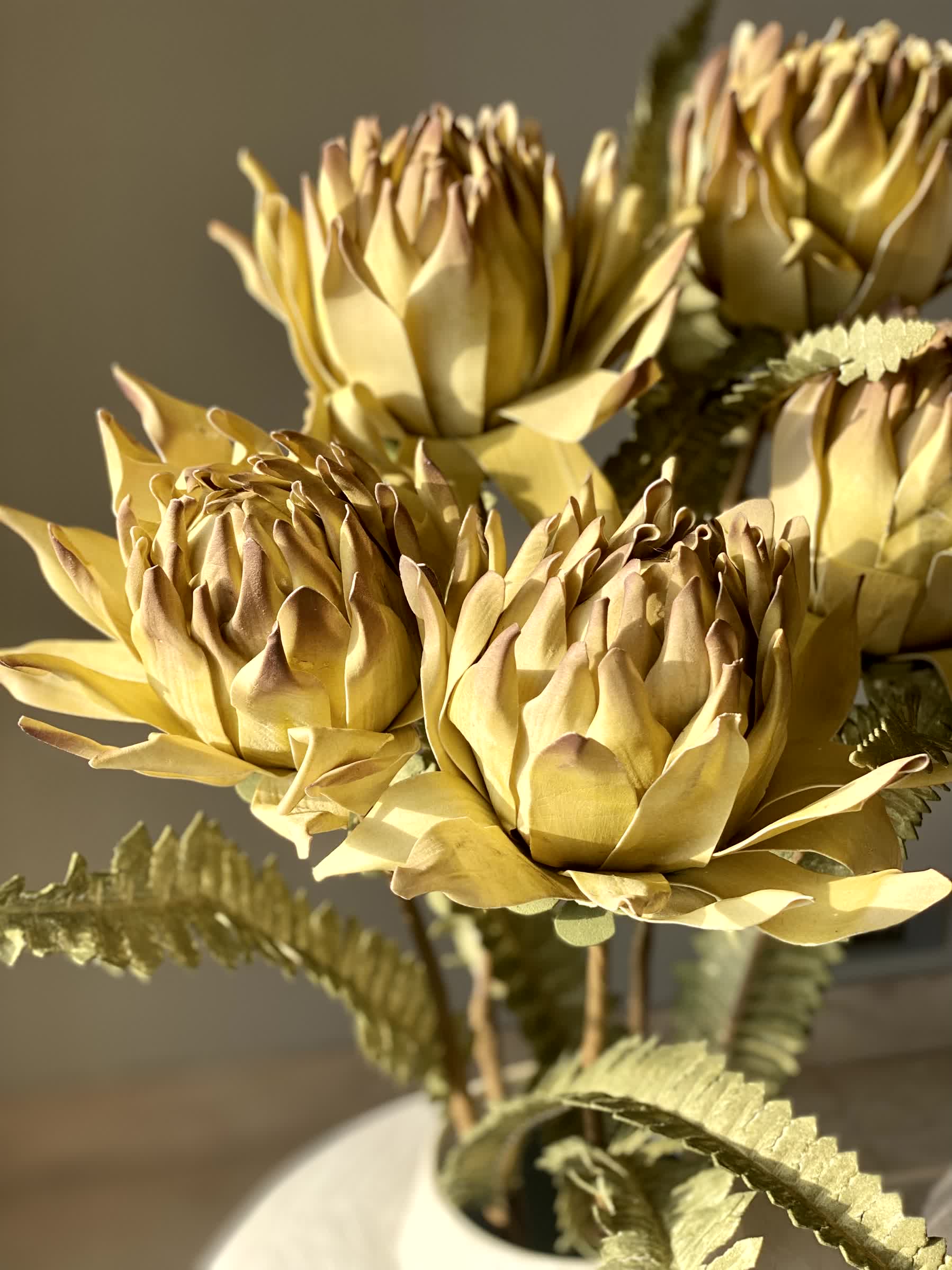 Artificial May Portea Flower Stem - Yellow (One Stem)