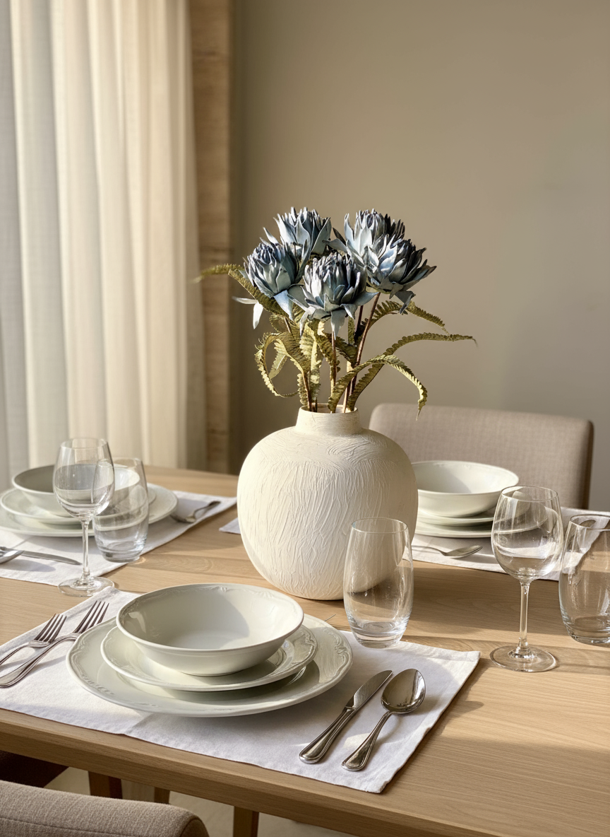 Artificial May Portea Flower Stem - Blue (One Stem)